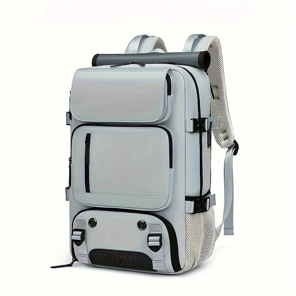 Large Capacity Waterproof Travel Backpack with USB & Laptop Pocket
