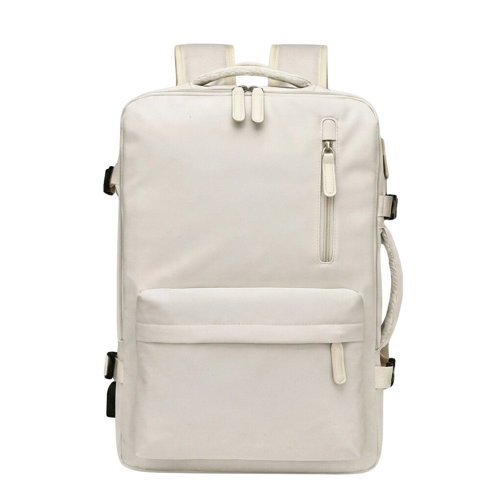 Expandable Carry-On Backpack — Voyagie Lightweight Travel Backpack for Women with Multiple Compartments