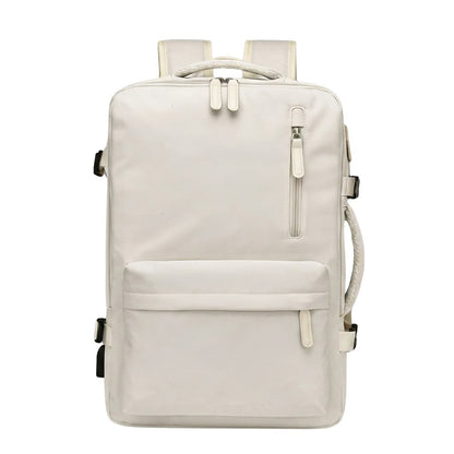 Expandable Carry-On Backpack — Voyagie Lightweight Travel Backpack for Women with Multiple Compartments