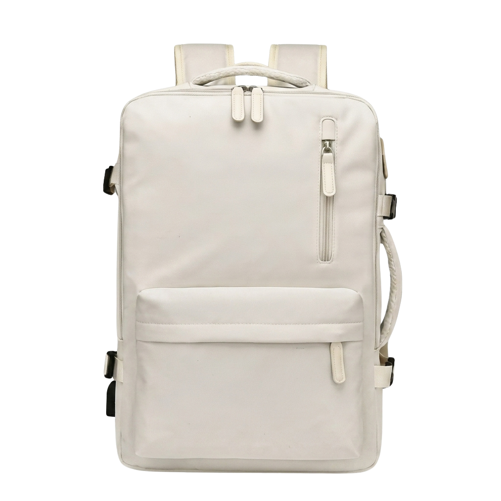 Expandable Carry-On Backpack — Voyagie Lightweight Travel Backpack for Women with Multiple Compartments