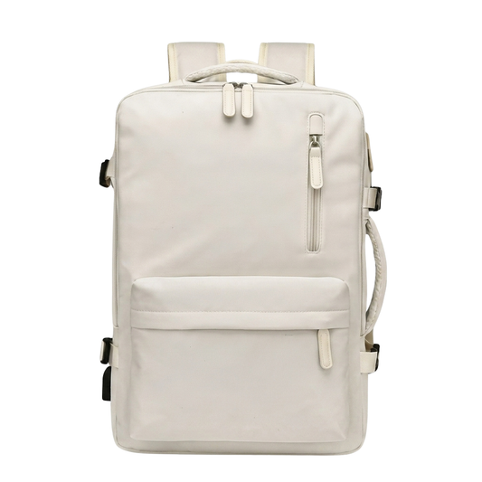 Expandable Carry-On Backpack — Voyagie Lightweight Travel Backpack for Women with Multiple Compartments