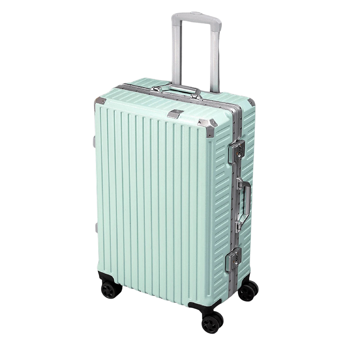 Aluminum Carry-On Luggage 20" Hardshell — Voyagie Lightweight Spinner Suitcase with TSA Lock